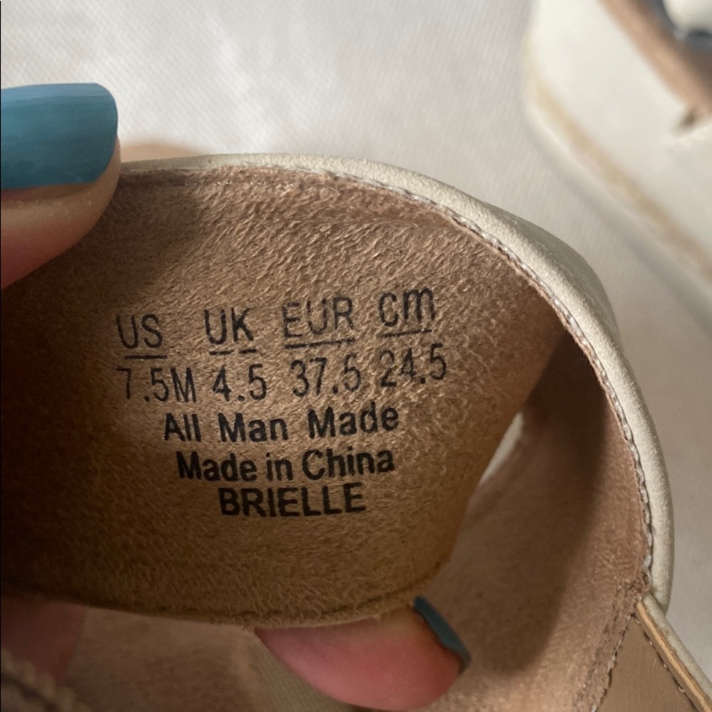 Life Stride Brielle Beige Wedge Sandals - Picture 2 of 4